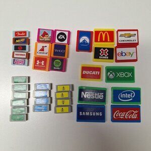 Monopoly Empire 2014 Replacement‎ Property Tokens Tiles Business Office Deeds